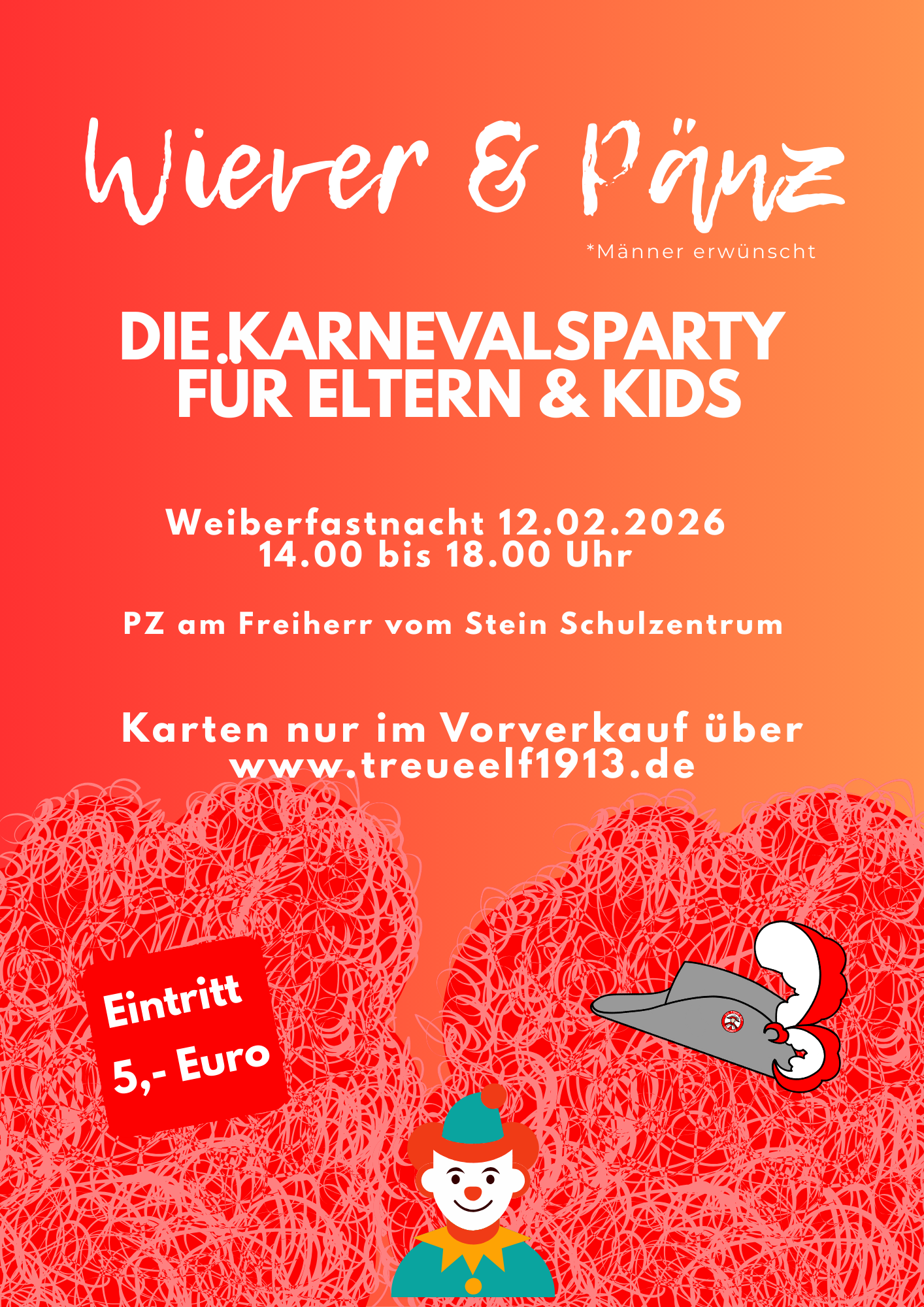 Eintrittskarte "Wiever & Pänz" 12.02.2026 Erwachsener