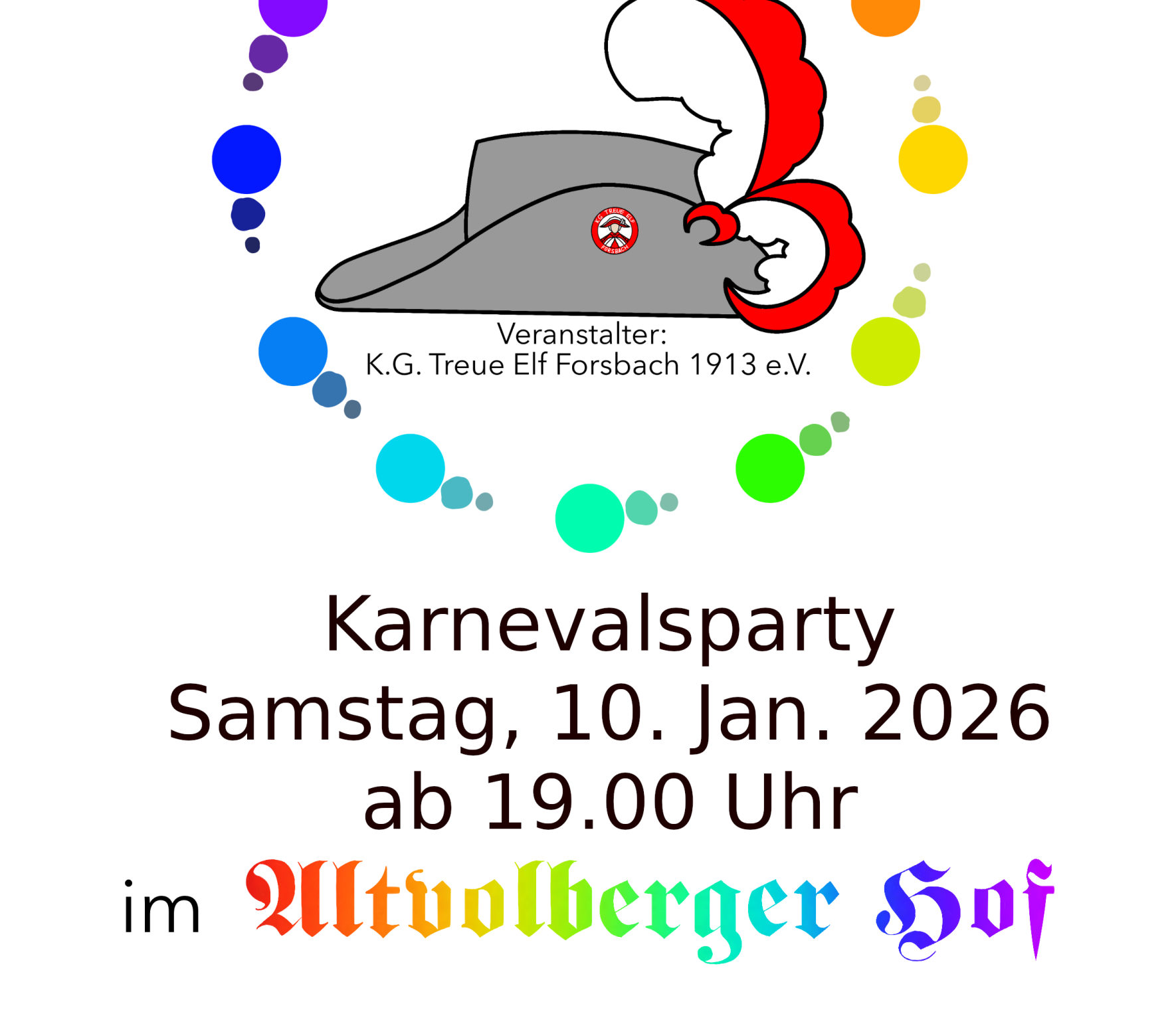 Kunterbunt geht´s rund